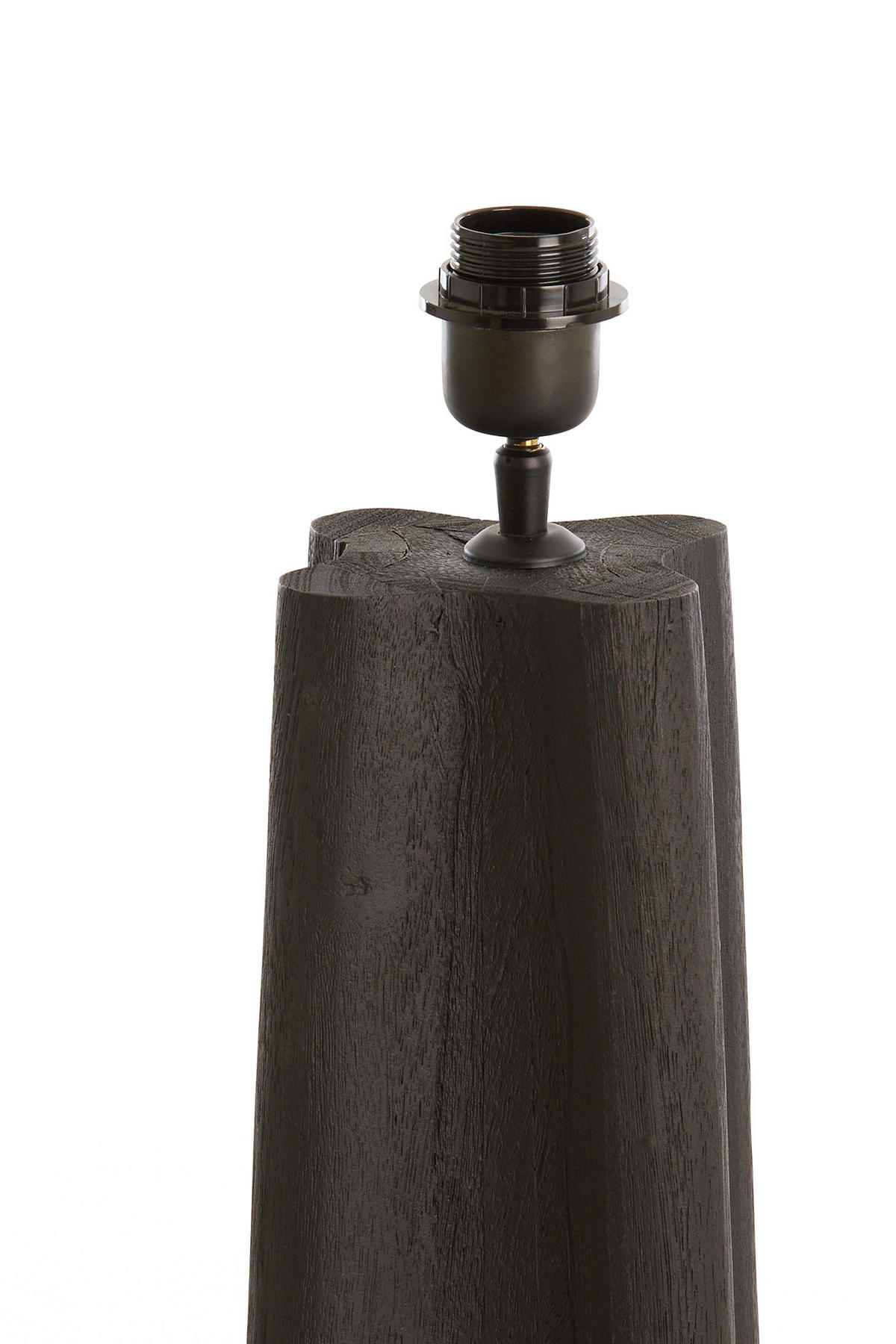 STEHLEUCHTE Navelli Schwarz Ø23/125 cm - Schwarz, Holz (23/23/125cm) - Light & Living