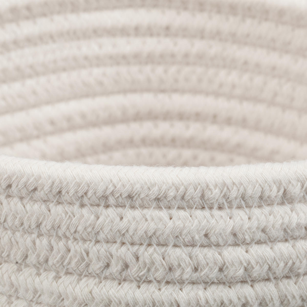 AUFBEWAHRUNGSKORB - Creme, Textil (18/18/20cm) - Relaxdays