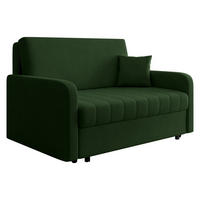 SCHLAFSOFA Viva Silk III - Dunkelgrün/Schwarz, Holz/Textil (152/85/98cm) - MIRJAN24