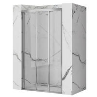 DUSCHTÜR Rea Alex 100 - Chromfarben, Glas (101.5/190cm) - REA