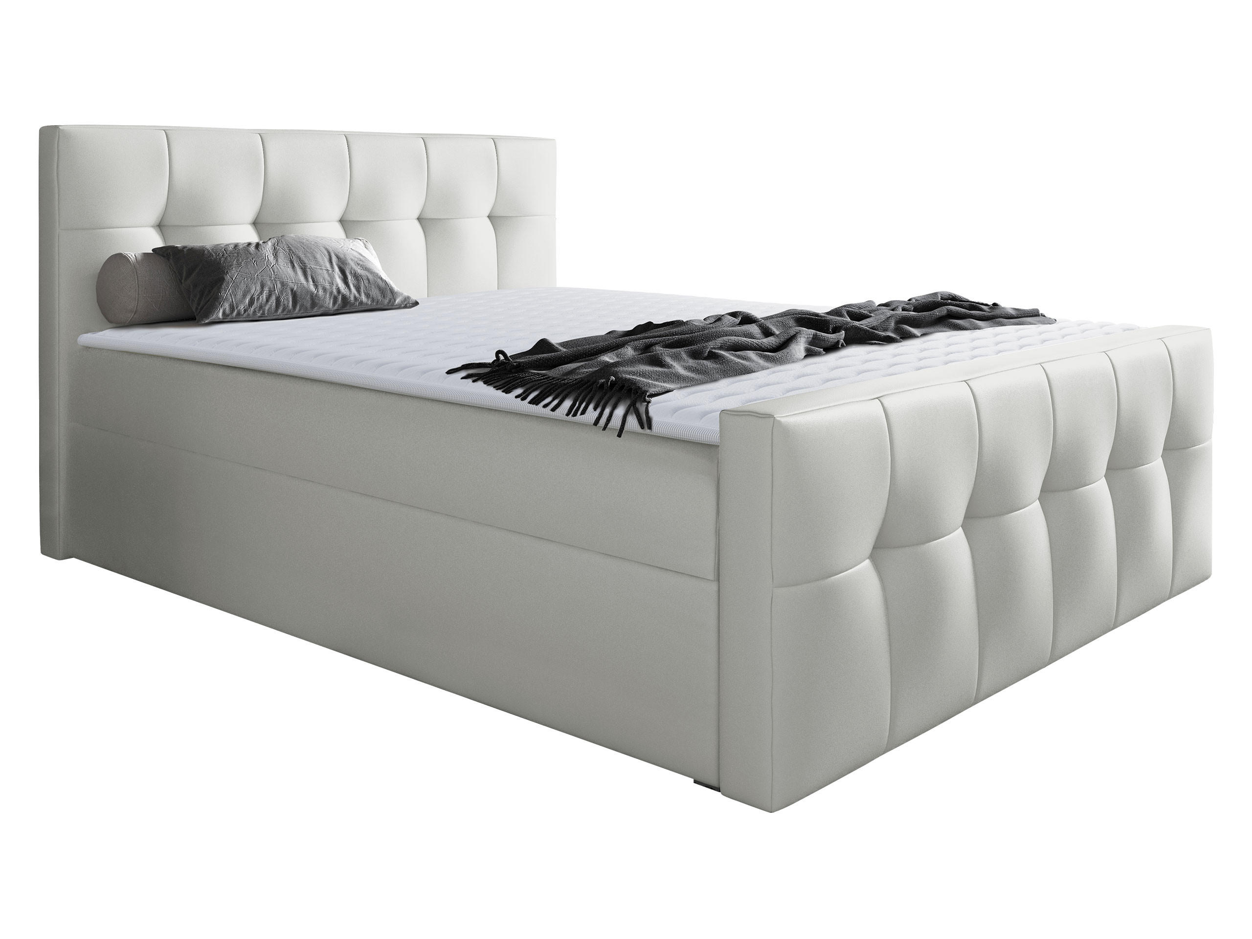 BOXBETT Malibu - Weiß, Holz (160/200cm) - MIRJAN24