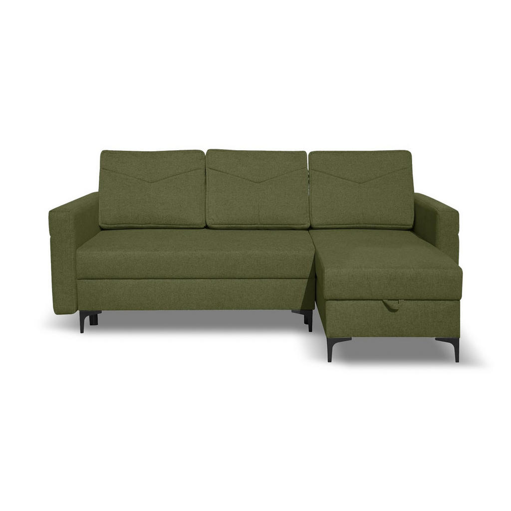 Thumbnail - Venasi Möbel Ecksofa, Grün, Textil, L-Form, 230x150 cm, Wohnzimmer, Sofas & Couches, Wohnlandschaften, Ecksofas