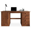 SCHREIBTISCH MANAGER - Kastanienfarben, Holz (54/145/73cm) - IDIMEX