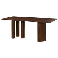 ESSTISCH Mango 200x100x77 dunkelbraun lackiert FLORENZ #211 - Dunkelbraun, Holz (100/200/77cm) - Massivmoebel24