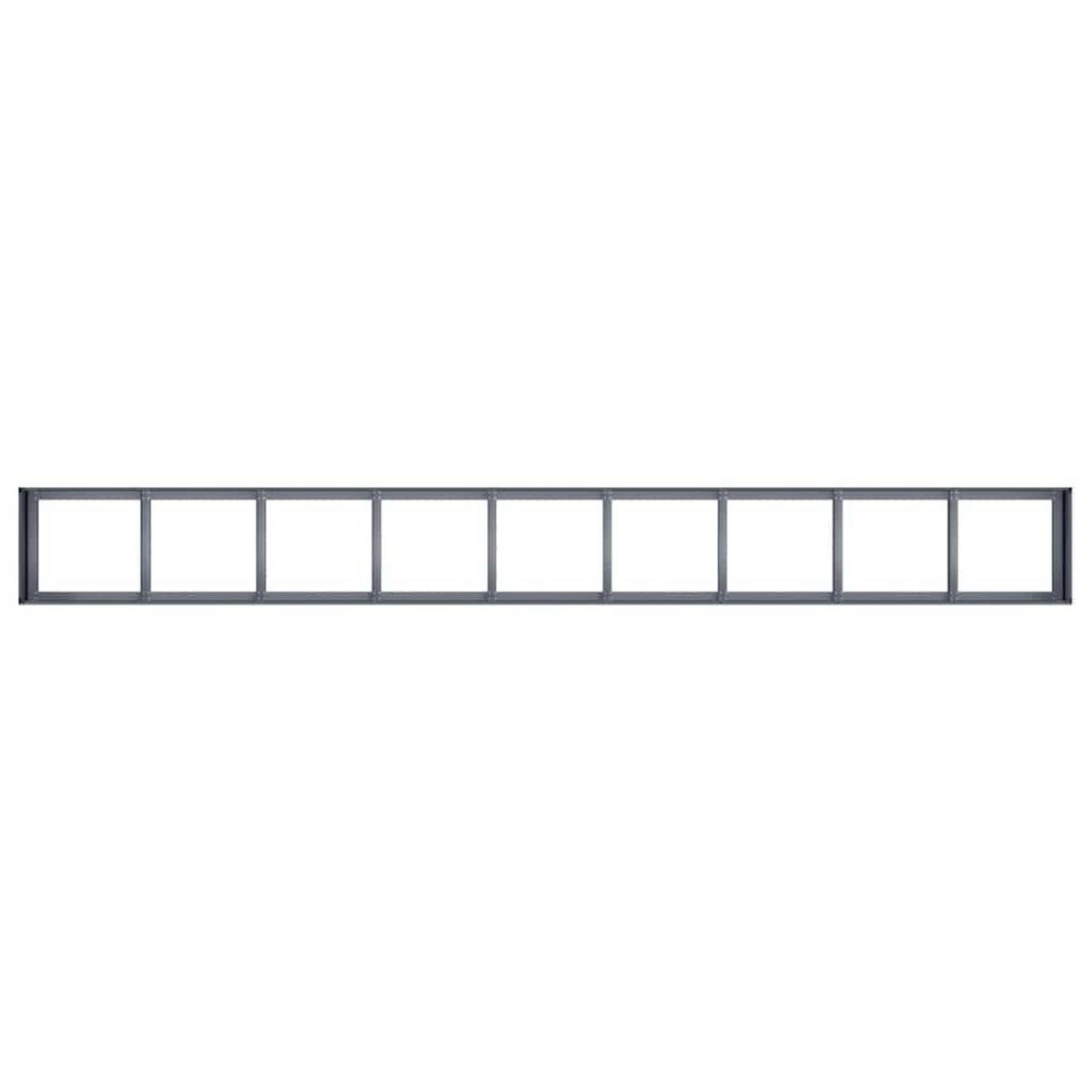 PFLANZKÜBEL Anthrazit 360/40/40 Cm Kaltgewalzter Stahl - Anthrazit, Metall (360/40/40cm) - vidaXL