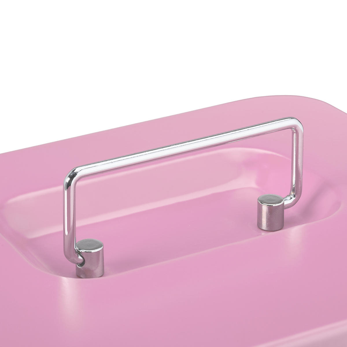 POKLADŇA - ružová, kov/plast (20/8.5/17cm) - Relaxdays