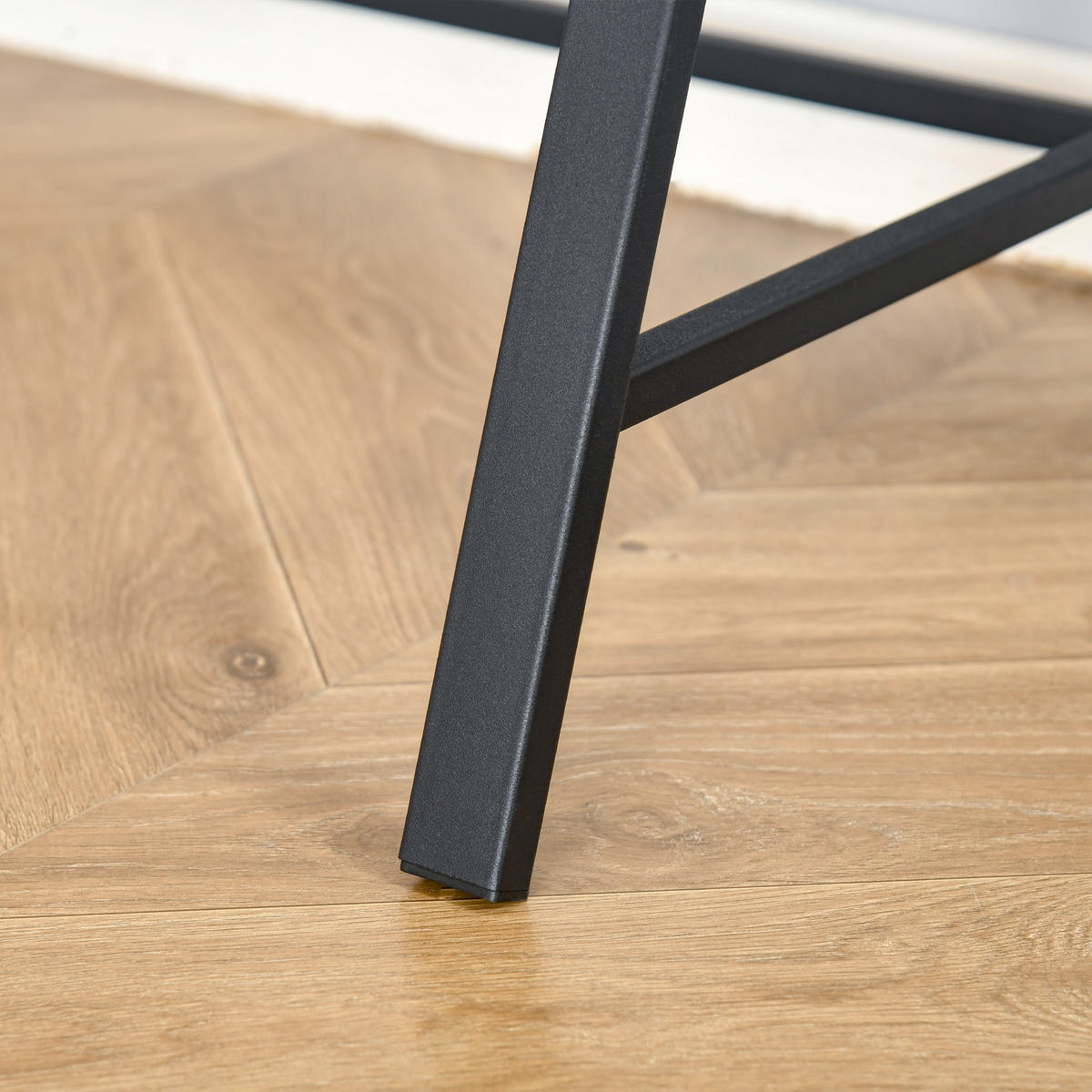 SCHREIBTISCH, MDF, Eisen Walnuss+Schwarz - Walnussfarben, Kunststoff (84/45/85cm) - HOMCOM