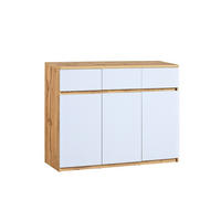 KINDERKOMMODE ARCO 06 120 cm in Weiß Arctic Matt / Wotan Eiche - Eiche Wotan/Weiß, Holzwerkstoff (120/94/40cm) - Deine Möbel 24