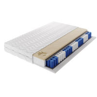 TASCHENFEDERKERNMATRATZE CANTIVO 100x200, H3, Höhe ca.: 20 cm - Weiß, Textil (100/200cm) - MASSENO