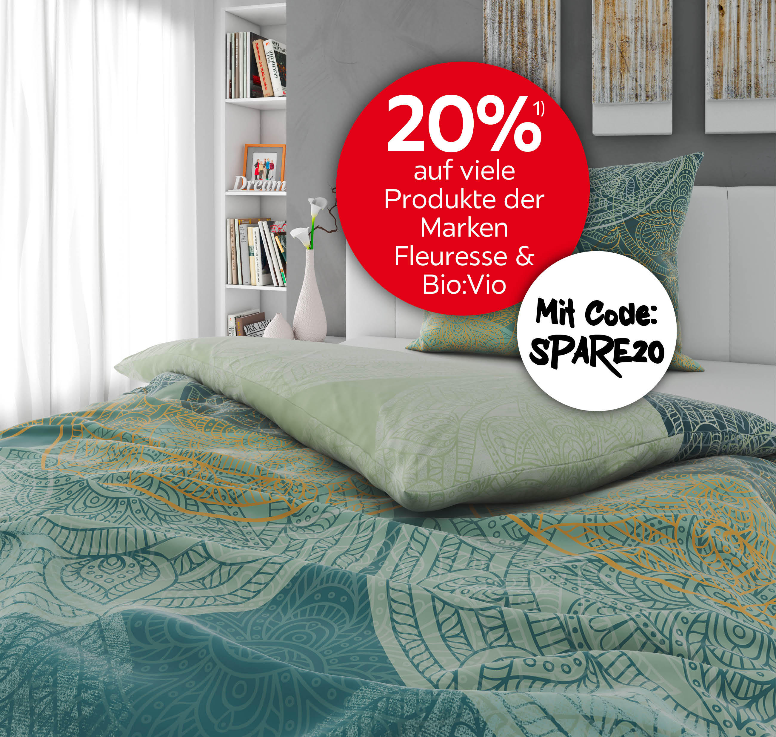 20% auf viele Produkte der Marken Fleuresse & Bio:Vio; Mit Code: SPARE20