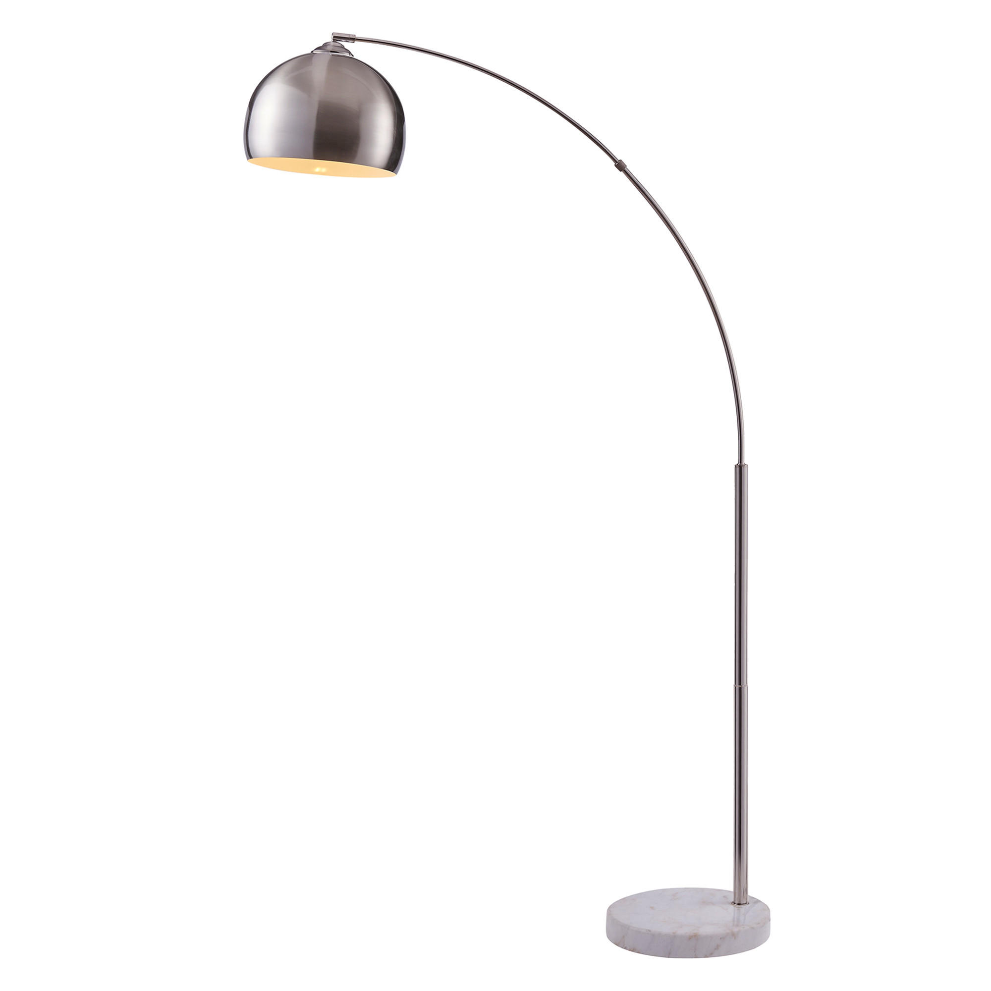 BOGENLEUCHTE Nickel - Silberfarben, Metall (173/32/173cm) - Teamson Home