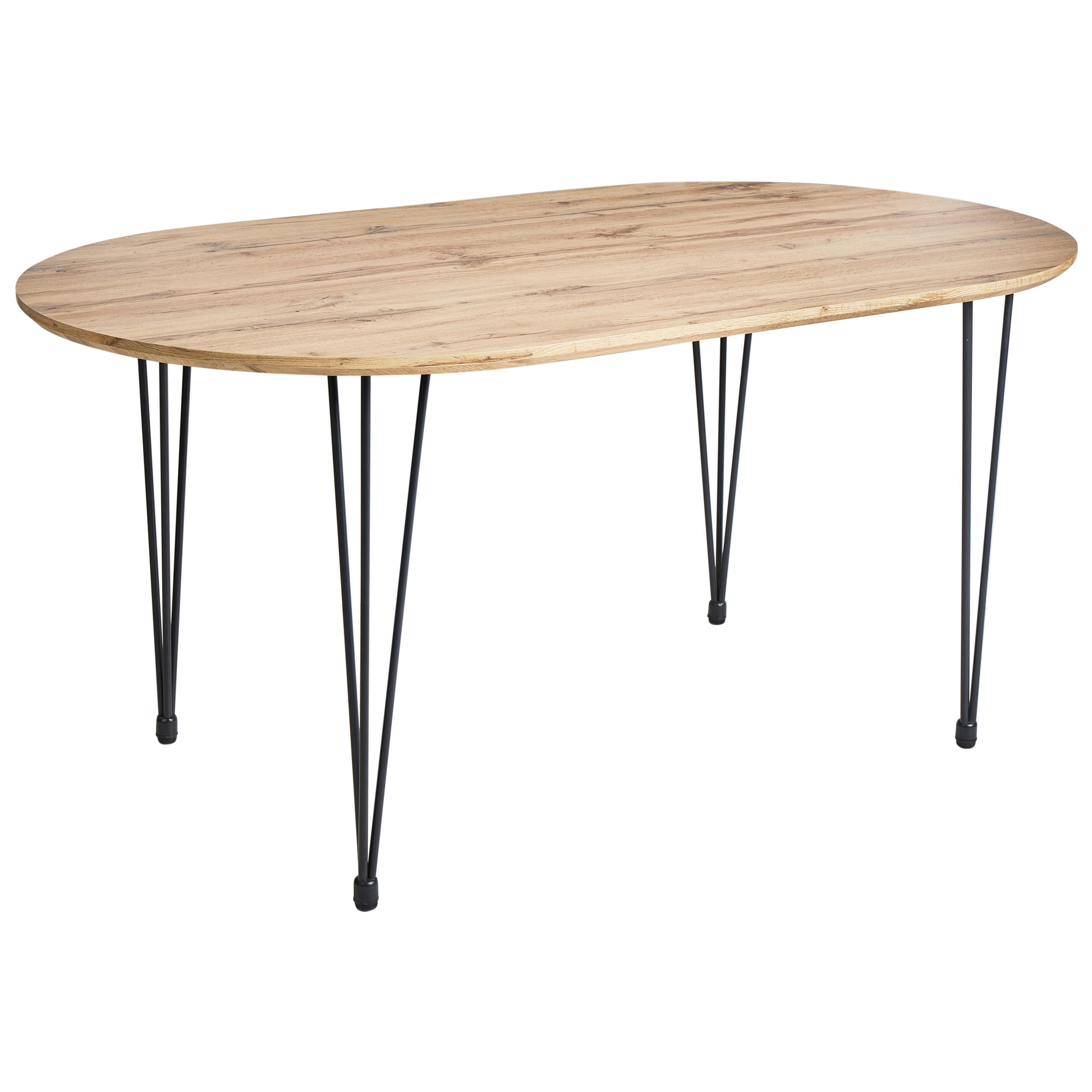 JÍDELNÍ STŮL Světle hnědý 160/90 cm Cavell - světle hnědá, kompozitní dřevo (160/90/75cm) - Beliani