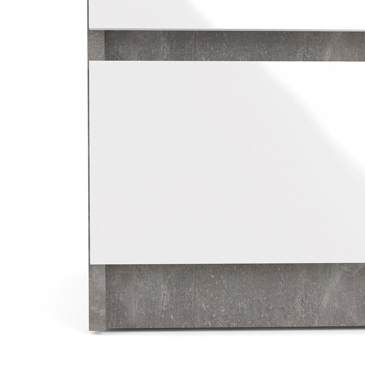 NACHTSCHRANK Beton - Grau, Holzwerkstoff (40/50/50cm) - ebuy24