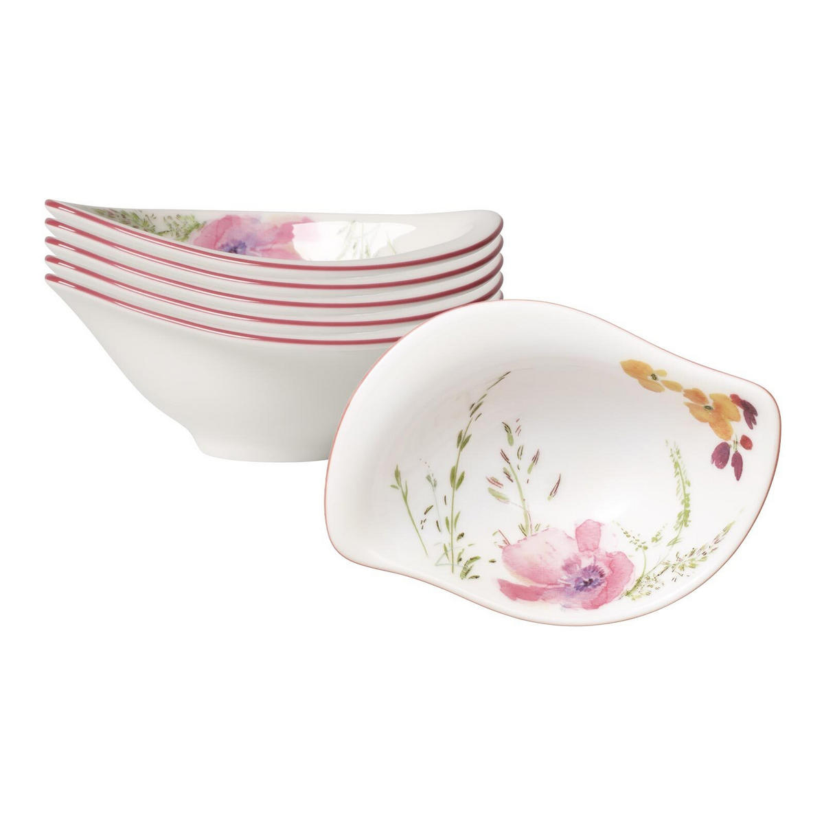 DIPSCHÄLCHEN Mariefleur Serve & Salad bunt 15 ml 6er Set - Multicolor, Keramik (1cm) - Villeroy & Boch