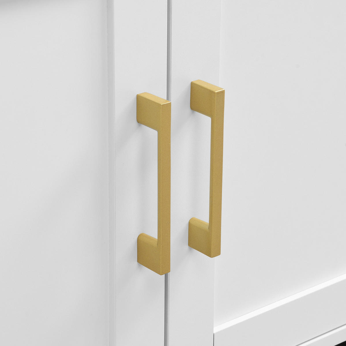 SCHUHSCHRANK aus MDF 120x40x187cm in Weiß mit LED & Spiegel - Weiß, Holzwerkstoff (120/187/40cm) - Modfu