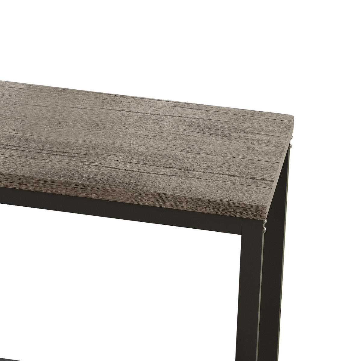 BARMÖBEL-SET 148/40/90 cm braun und grau mit 3 Hockern aus MDF und Metall - Braun, Holzwerkstoff (148/90/40cm) - OKWISH