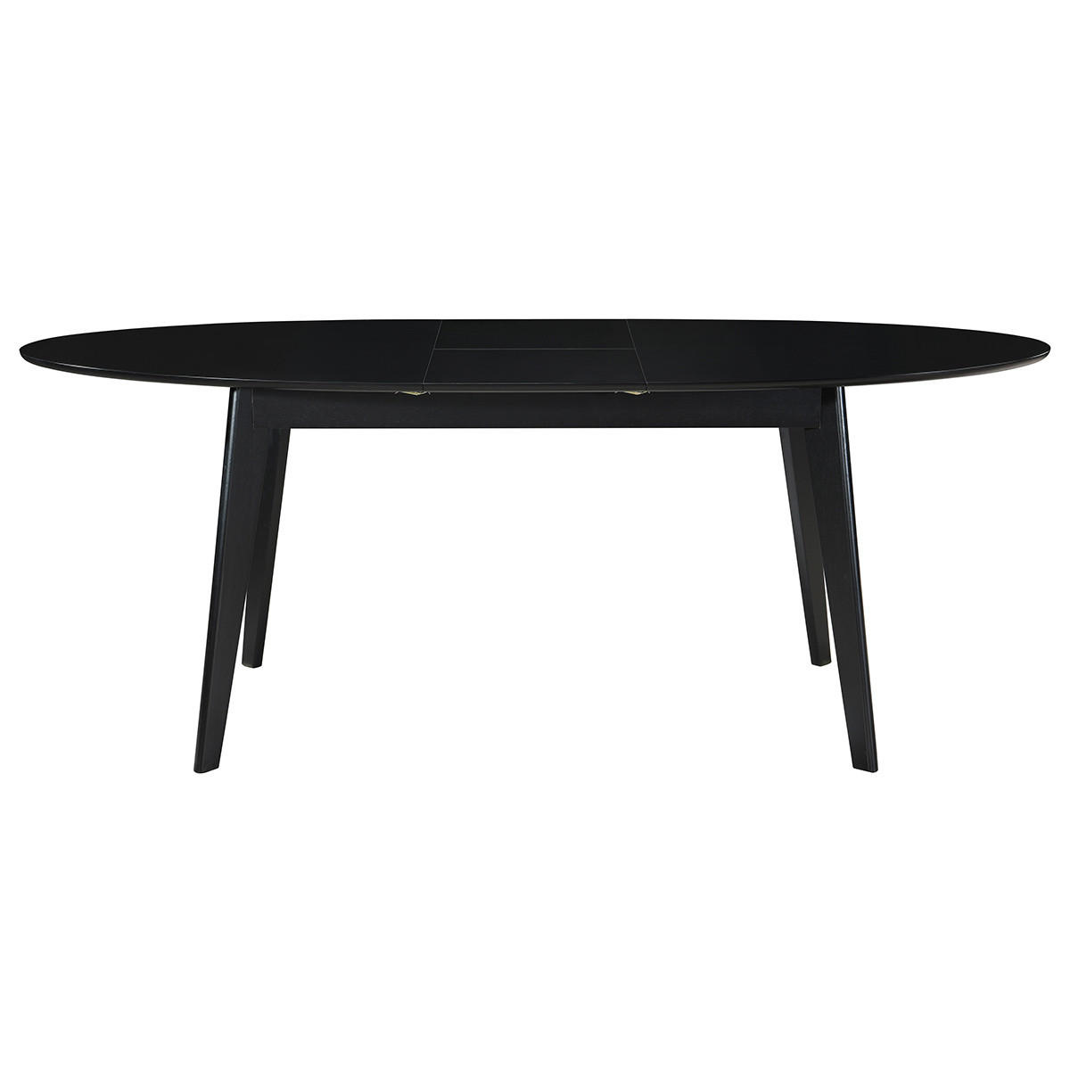 ESSTISCH Ausziehbar Schwarz L160-200 MARIK - Schwarz, Holz (200/90/75cm) - Miliboo