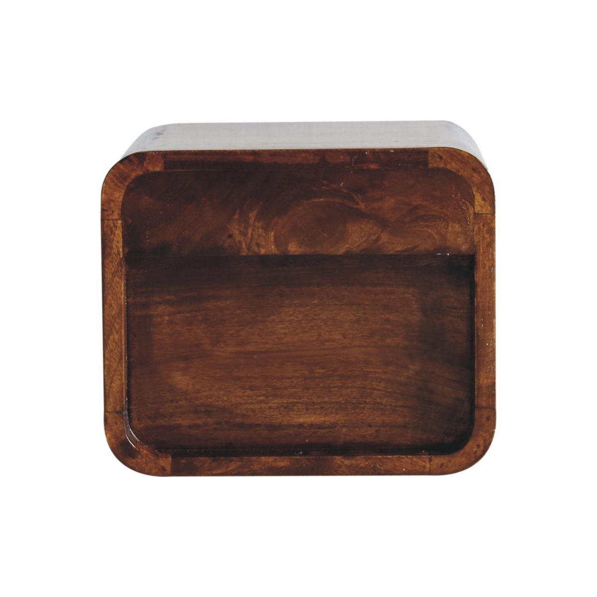 NACHTTISCH Petite - Messingfarben/Braun, Holz/Metall (30/25/25cm) - Artisan Furniture