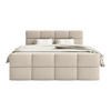 BOXSPRINGBETT ALZEA 160x200 cm, Beige - Beige, Textil (160/200cm) - Fedve