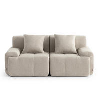2-SITZER-SOFA Chenille Sandbeige - Sandfarben, Textil (180/73/95cm) - MILYsofa