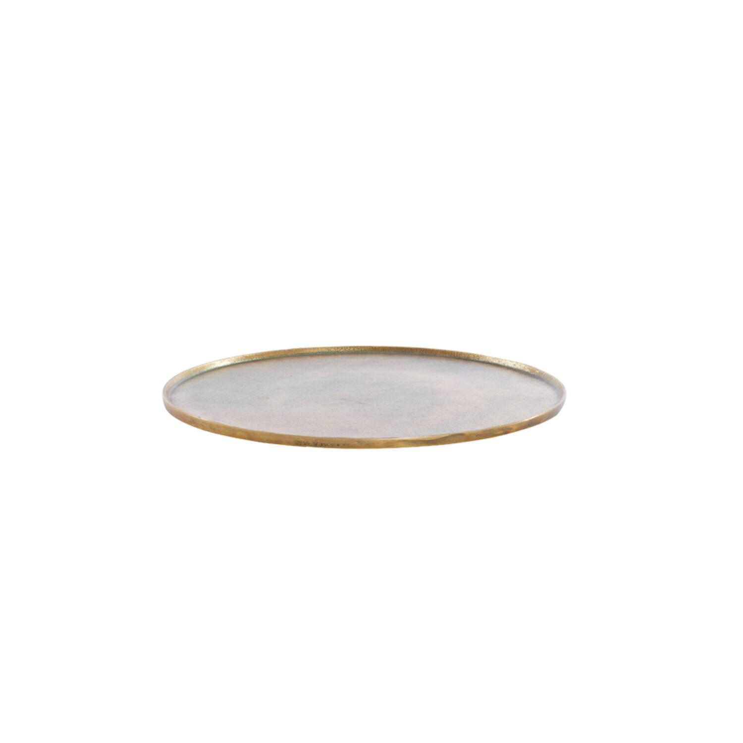 DEKORATIONSSCHALE Maes - Bronze - 50/50/1.5 cm - Bronzefarben, Metall (50/1.5cm) - Light & Living