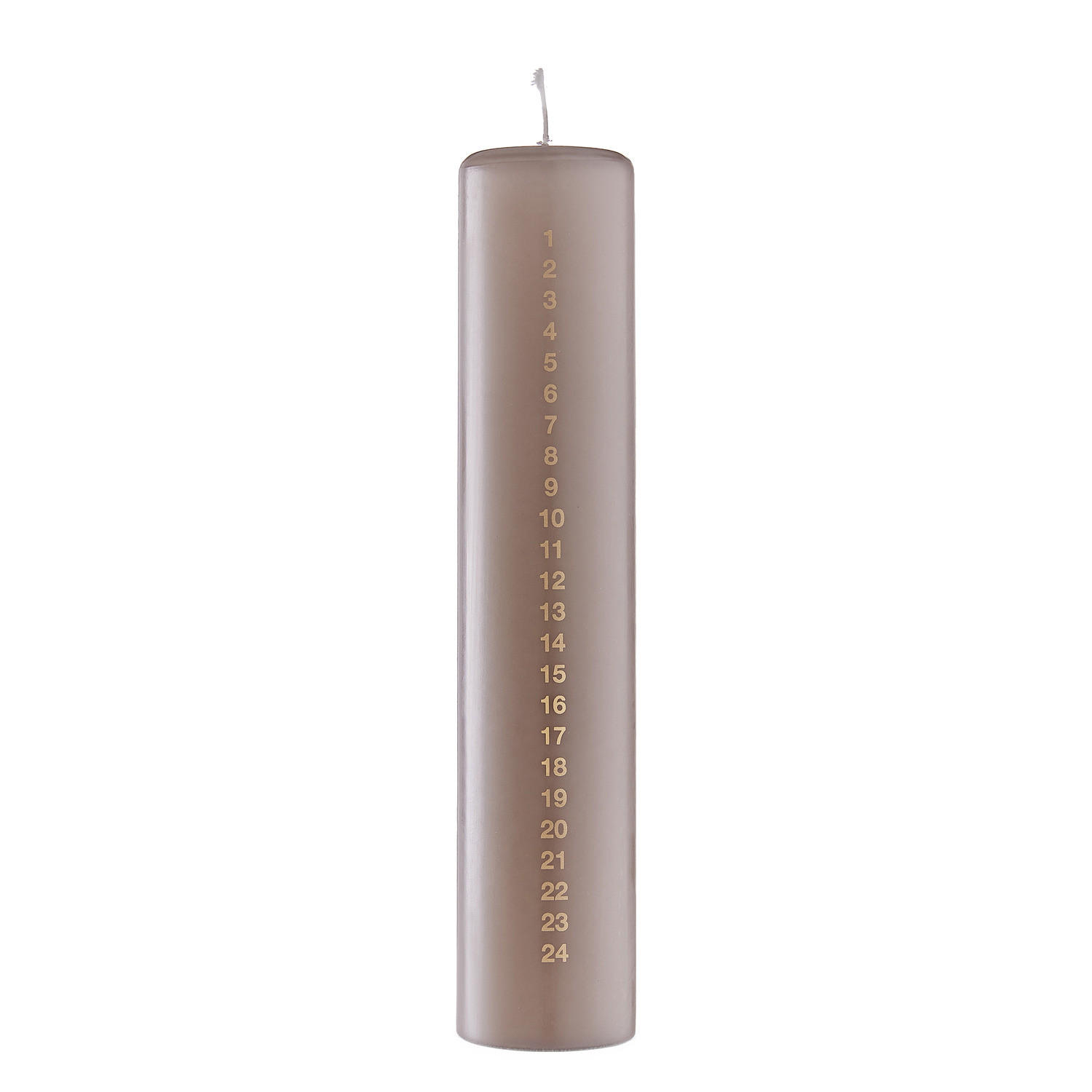 KERZE Advent - Braun, Paraffin (5/25/5cm) - Butlers