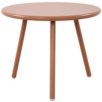 COUCHTISCH Cakot Kunststoff Terracotta Beistelltisch Rund - Terracotta, Kunststoff (50/50/40cm) - DELUKE