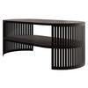 COUCHSITCH Fikoli Oval I - Schwarz, Holzwerkstoff/Metall (100/50/40cm) - MIRJAN24