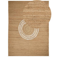 TEPPICH geflochten Beige 300/400 cm Bogazoren - Beige, Naturmaterialien (300/400cm) - Beliani