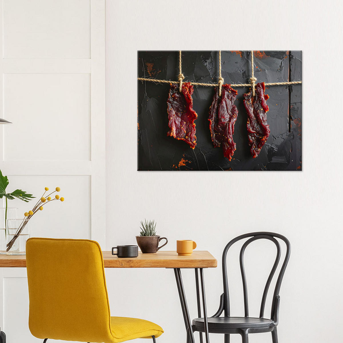 LEINWANDBILD Essen & Trinken 90x60cm - Rot, Textil (90/60cm) - Feeby