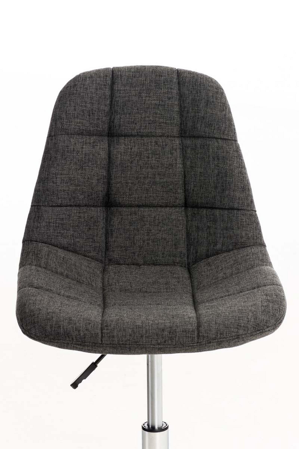 BÜROSTUHL Emily, Stoff Dunkelgrau - Dunkelgrau, Textil/Metall (55/91/55cm) - TPFLiving