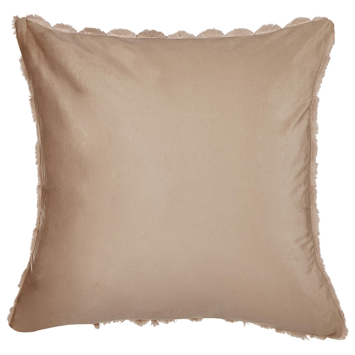 DEKOKISSEN 2er-Set Sandbeige 43/43 cm Purslane - Beige, Textil (43/43cm) - Beliani