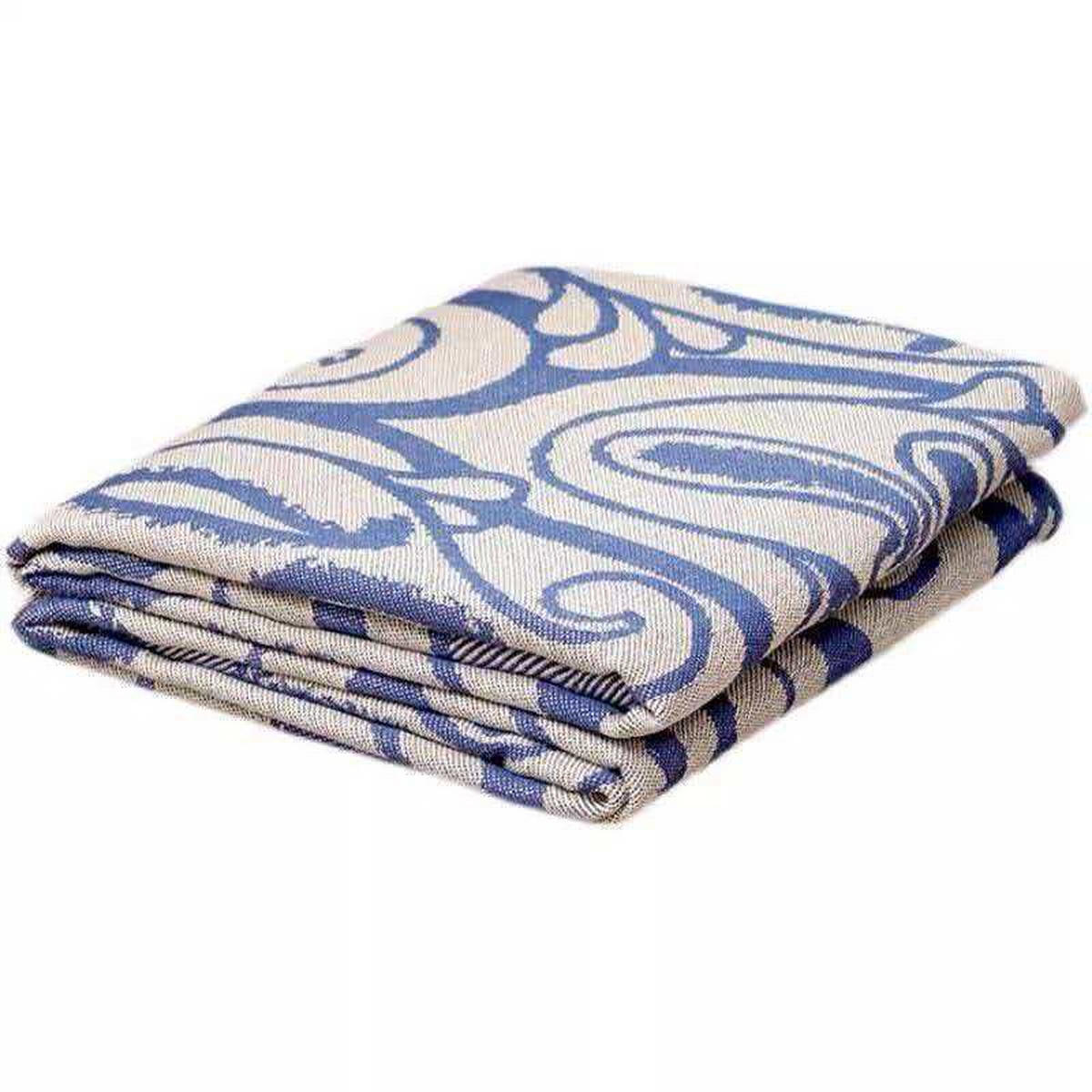 DECKE – Skandinavischer Stil 130 x 190 cm – Blau - Blau, Textil (130/190cm)