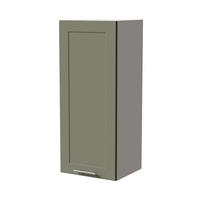 HÄNGESCHRANK Oslo W4/40 Weiß / Reed Green Matt 40 / 32,5 / 96cm - Weiß/Grün, Holz/Holzwerkstoff (40/96/32.5cm) - Feldmann-Wohnen
