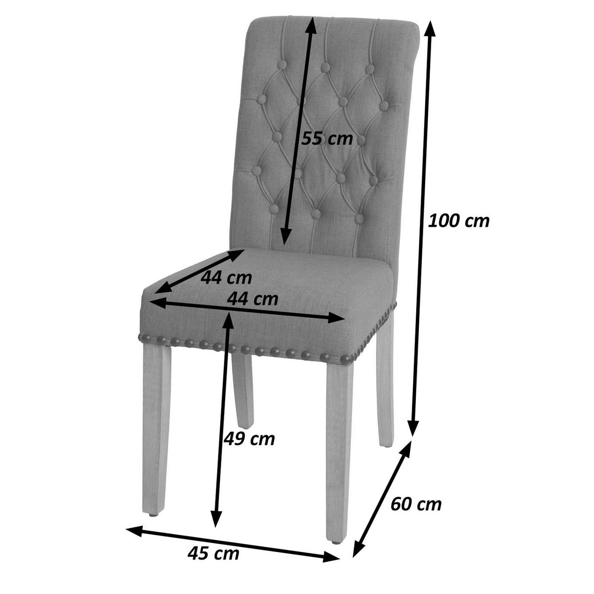 ESSZIMMERSTUHL Weiß - Weiß, Textil (45/100/60cm) - MCW