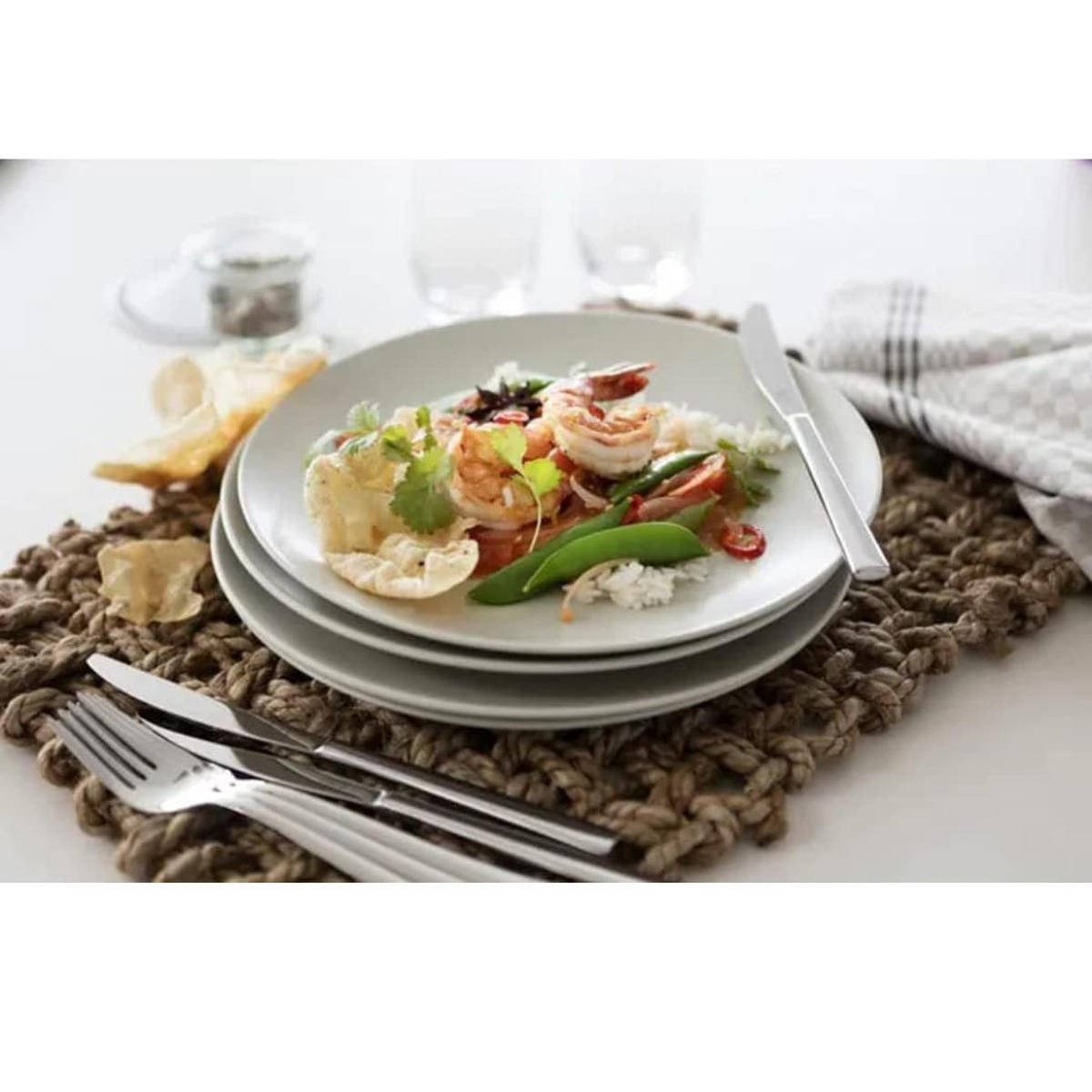 BESTECKSET Bela 42-tlg Premium Edelstahl Tafelbesteck für 6 Personen Monoblocmesser spülmaschinengeeignet - Silberfarben, Metall - Zwilling