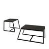 COUCHTISCH 2er Set Between Anthrazit mit Metall Füße - Anthrazit, Holzwerkstoff/Metall (50/88/38cm) - moebel17