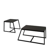 COUCHTISCH 2er Set Between Anthrazit mit Metall Füße - Anthrazit, Holzwerkstoff/Metall (50/88/38cm) - moebel17