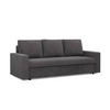 SOFA Neo mit gerader Armlehnen dunkelgrau - Dunkelgrau, Textil (220/92/92cm) - SIMKAM Furniture
