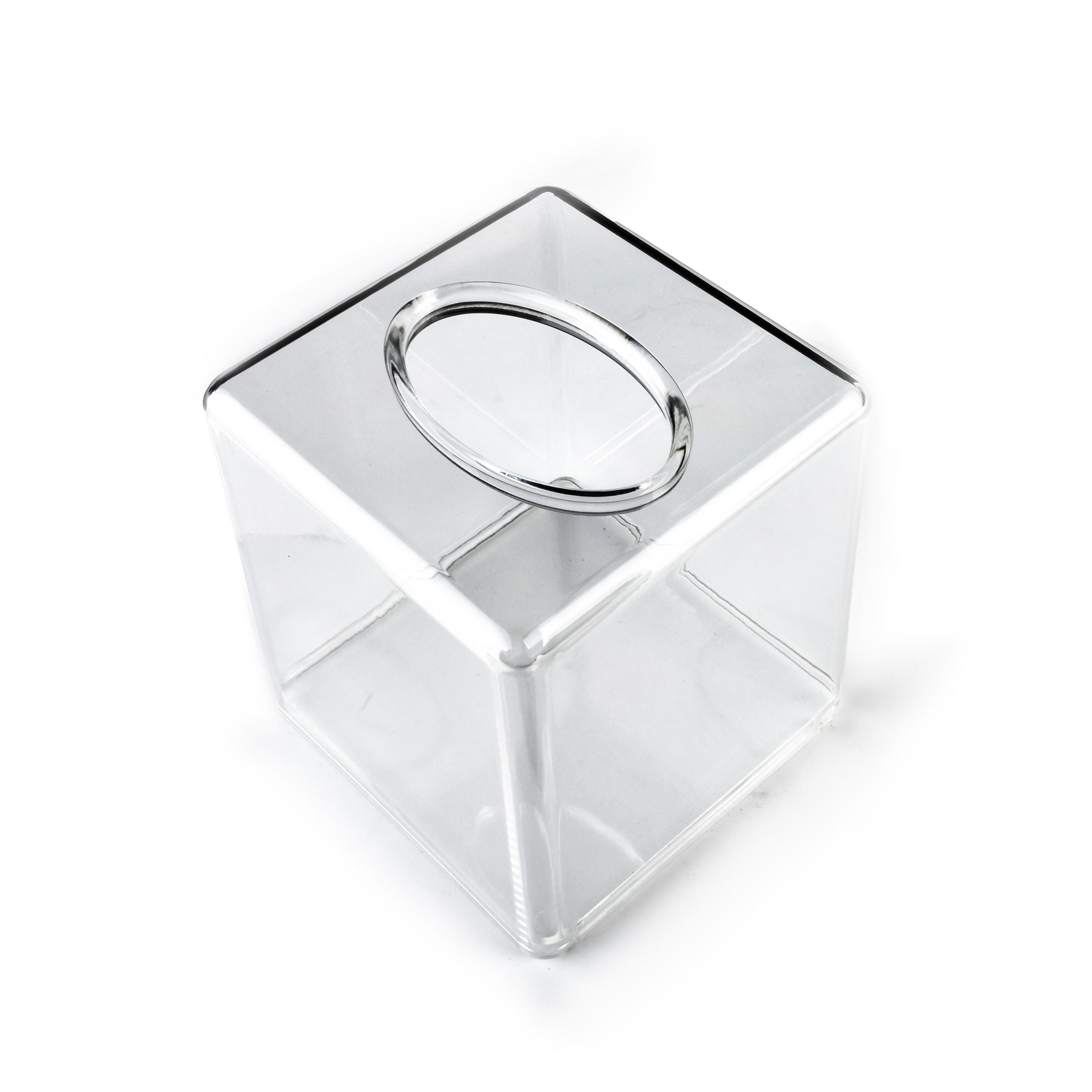 SERVIETTENHALTER Bea Transparent 14/14/15 cm Kunstoff - Transparent, Kunststoff (14/14cm) - Mondex