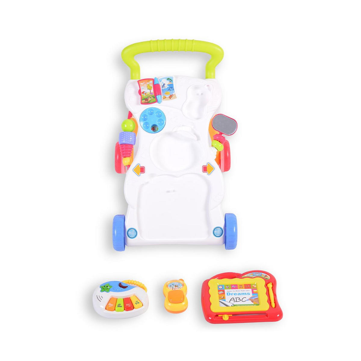 LAUFHILFE Dreams blau Spielcenter, Zeichenbrett, Melodien und Geräusche - Blau, Kunststoff (34/45/42cm) - Moni