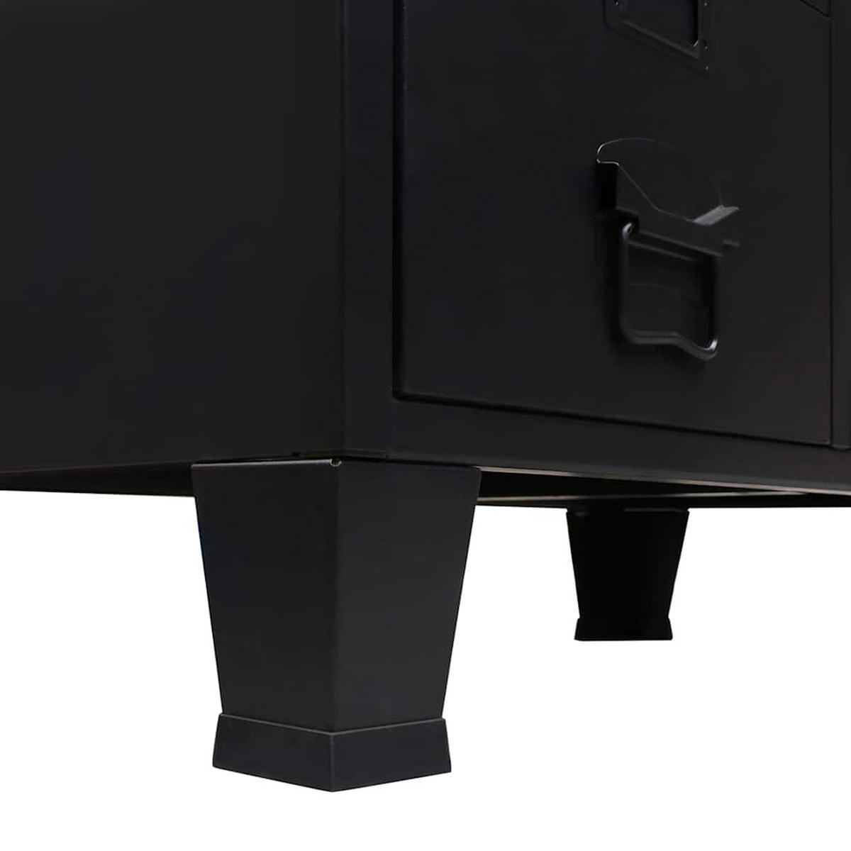 KLEIDERSCHRANK Metall Industrie-Stil 67/35/107 Cm Schwarz - Schwarz, Metall (35/107/67cm) - vidaXL