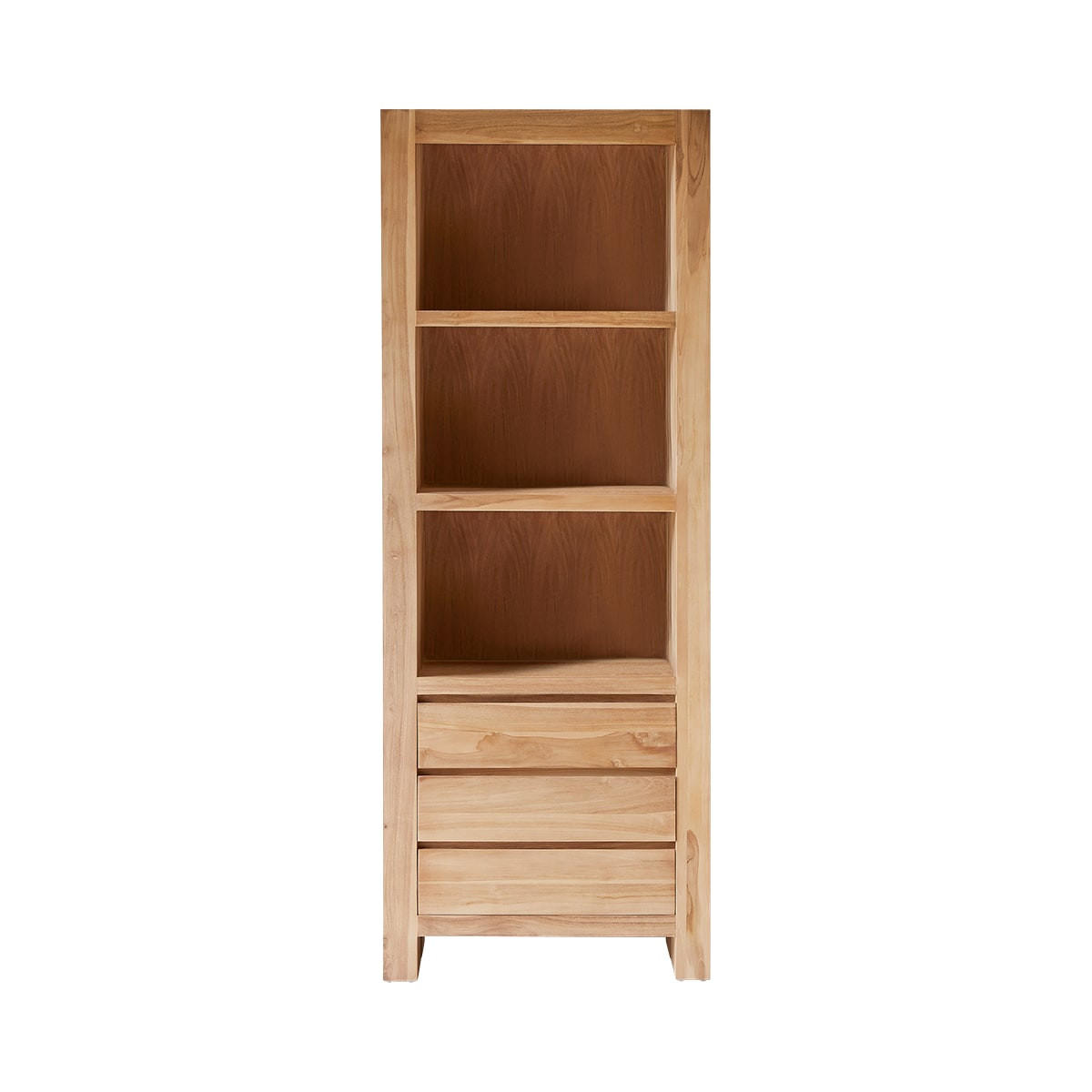BÜCHERREGAL Eden Natur aus Eiche - Naturfarben, Holz (75/200/40cm) - Tikamoon
