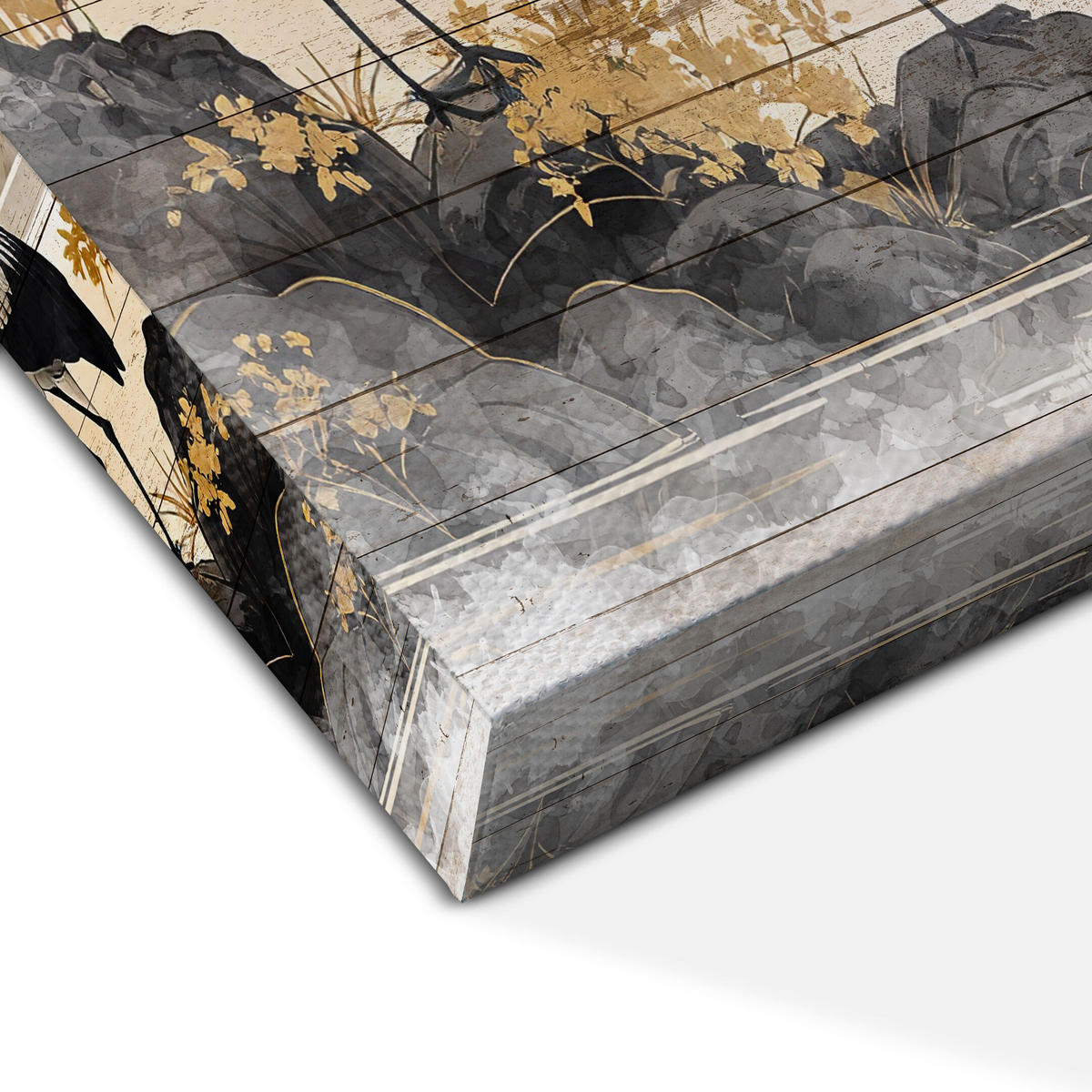 LEINWANDBILD Japanische 3-tlg. 90x60 cm - Multicolor, Holz (90/60cm) - LUMASOUL