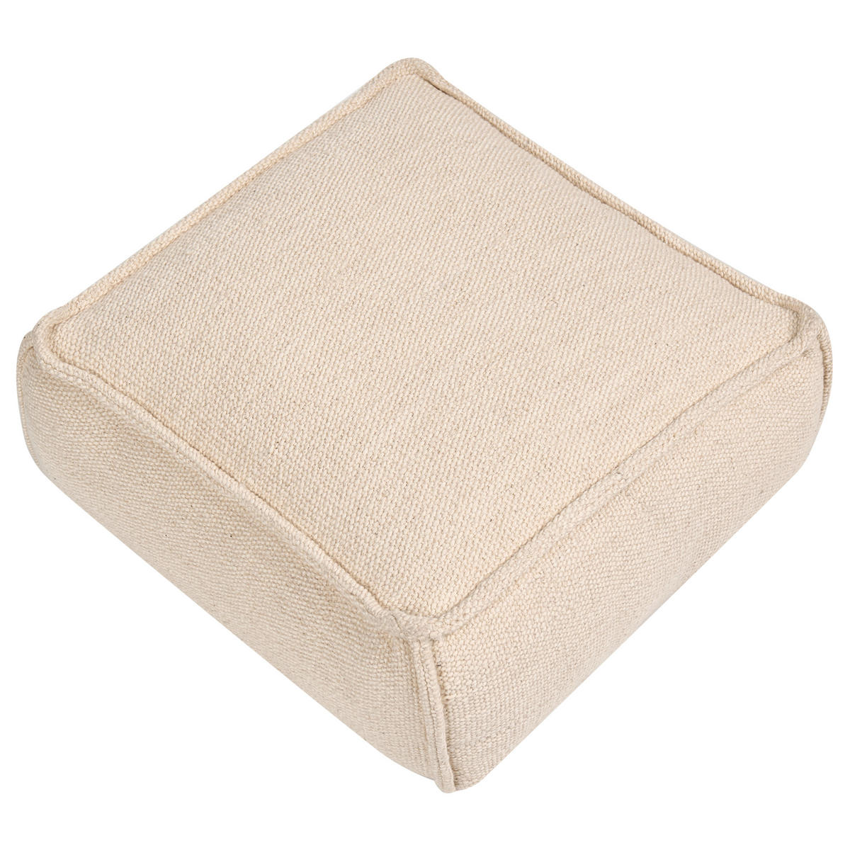 POUF Baumwolle Beige Sherali - Beige, Textil (50/30/50cm) - Beliani