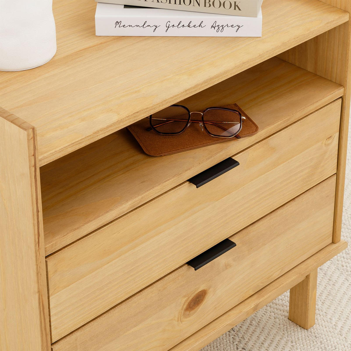 NACHTTISCH TEPERA - Braun, Holz (64/64/41cm) - IDIMEX