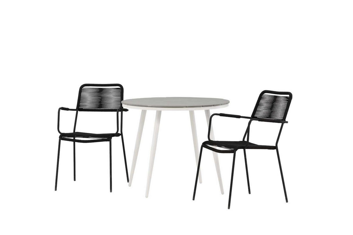 GARTENSET schwarz - Schwarz, Holzwerkstoff - ebuy24