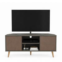 TV-ELEMENT Lesson Kaffeebraun und Galaxy Vintage - Dunkelgrau/Braun, Holzwerkstoff (120/59.8/45cm) - Decorotika