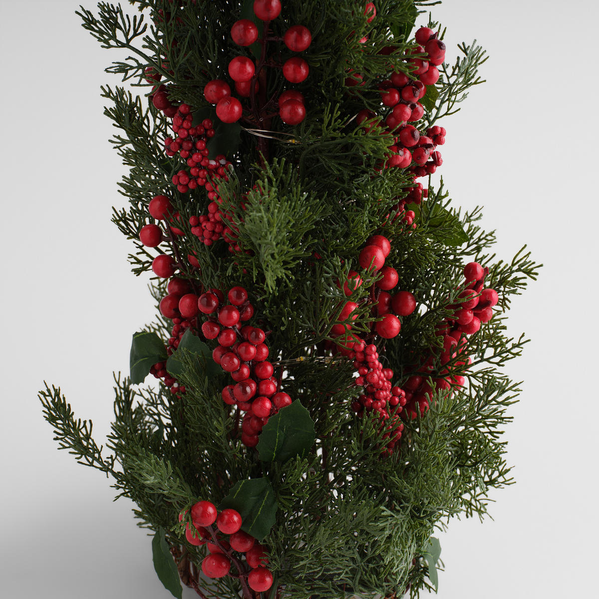 KUNSTPFLANZE LED Weihnachten Celin, 50x25x25cm - Grün, Kunststoff (25/50/25cm) - home&you