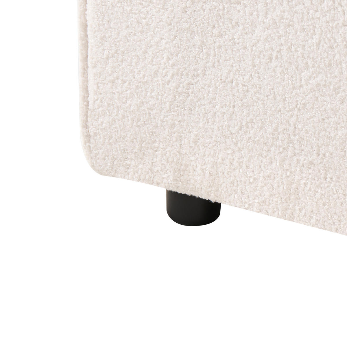 SESSELMODUL Bouclé Cremeweiß Ardal - Creme, Textil (88/68/120cm) - Beliani